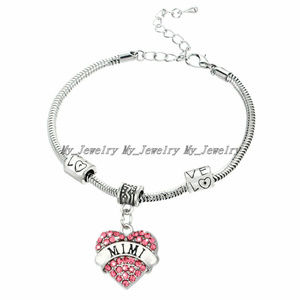 PRICE FIRM ** Mimi Pink Crystal Inlayed Heart Bracelet